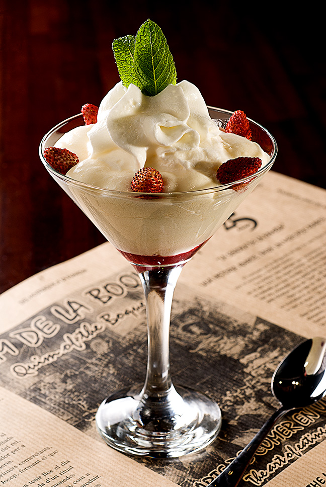 nata con fresas