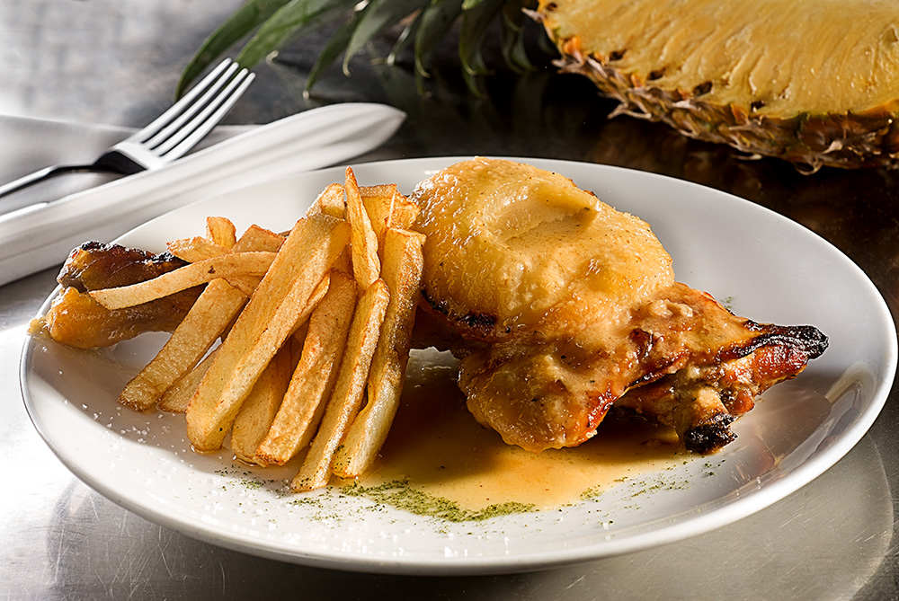 pollo con piña
